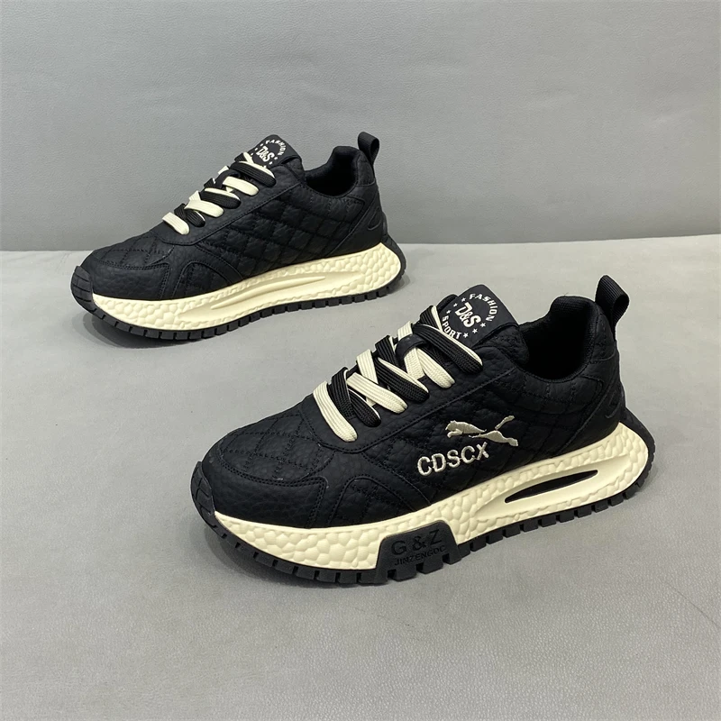 阿甘鞋男2026早春季新款男鞋时尚百搭休闲鞋厚底轻便软底运动鞋男