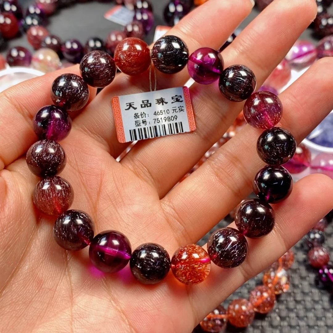 B***a水晶手链未镶嵌黑加仑超七7519809