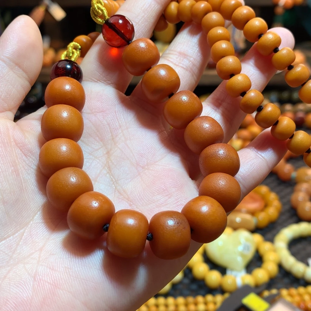 蜜蜡未镶嵌毛衣链