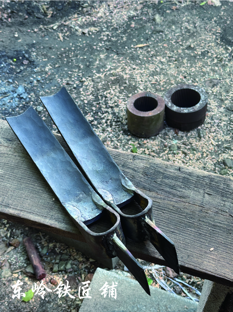 东岭铁铺炮管钢材料纯手工锻造农用工具传统挖笋锄头（经济款带斧）