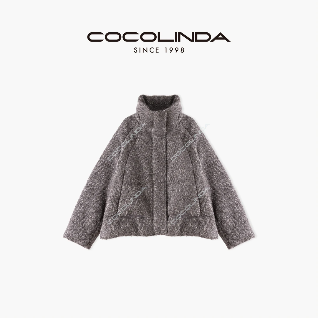 COCOLINDA  |  90%白鹅绒羊毛男女CP短款外套H961212