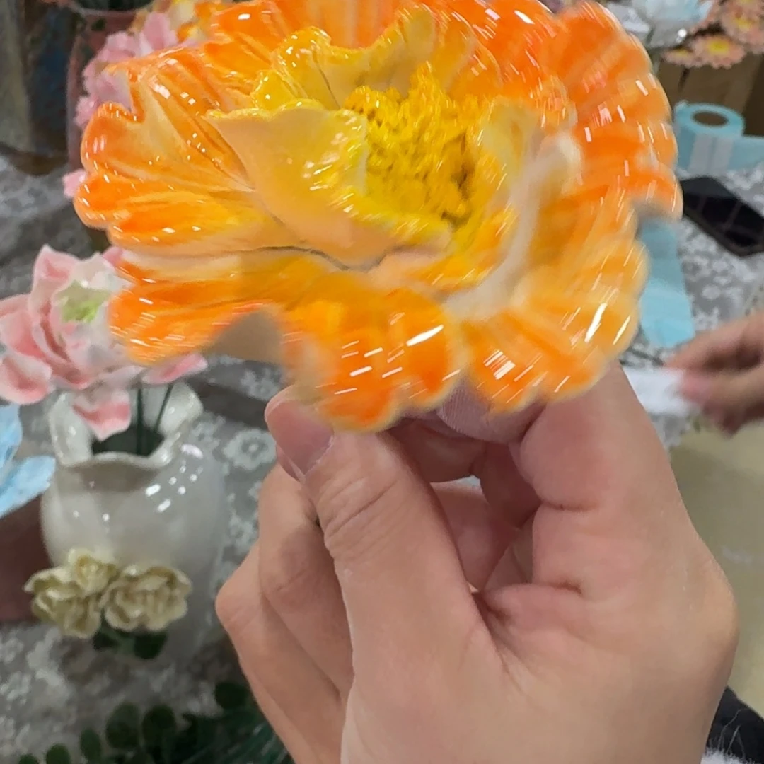 陶瓷花拍满20元发货，爱退款拉黑