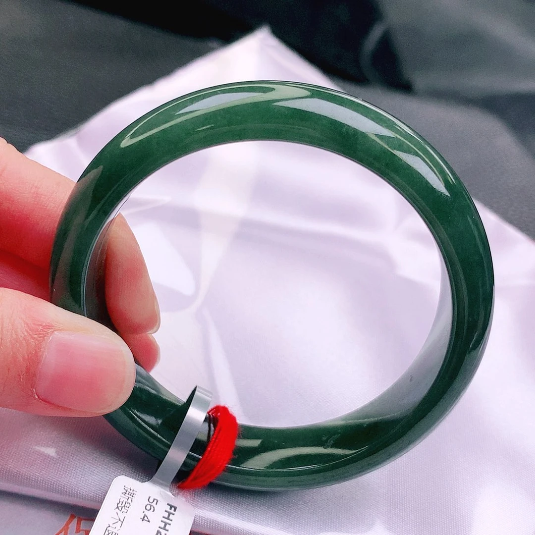 翡翠未镶嵌手镯缅甸天然a货翡翠手镯