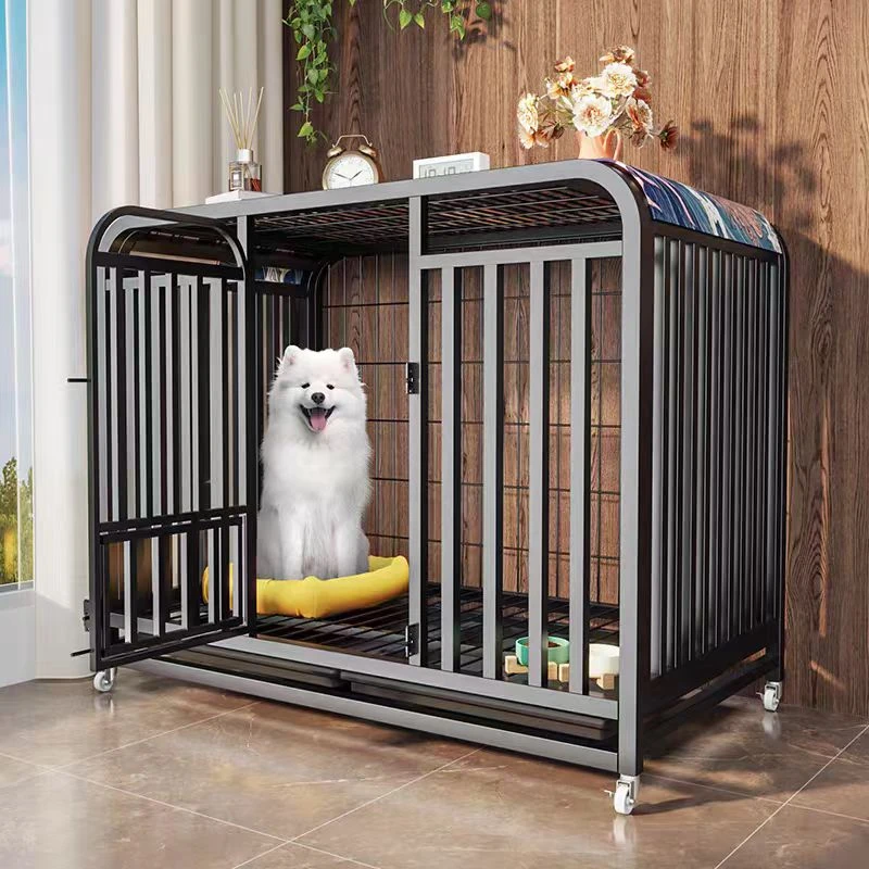 家用室内外通用狗笼子可折叠带厕所适合中小型犬猫兔鸡等宠物