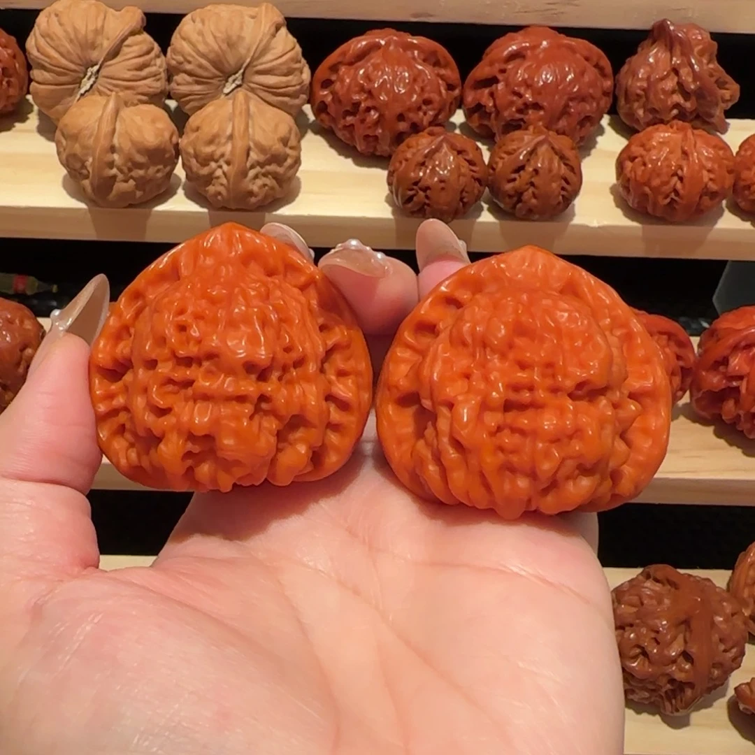 文玩核桃吊坠玉化官帽47精品2232