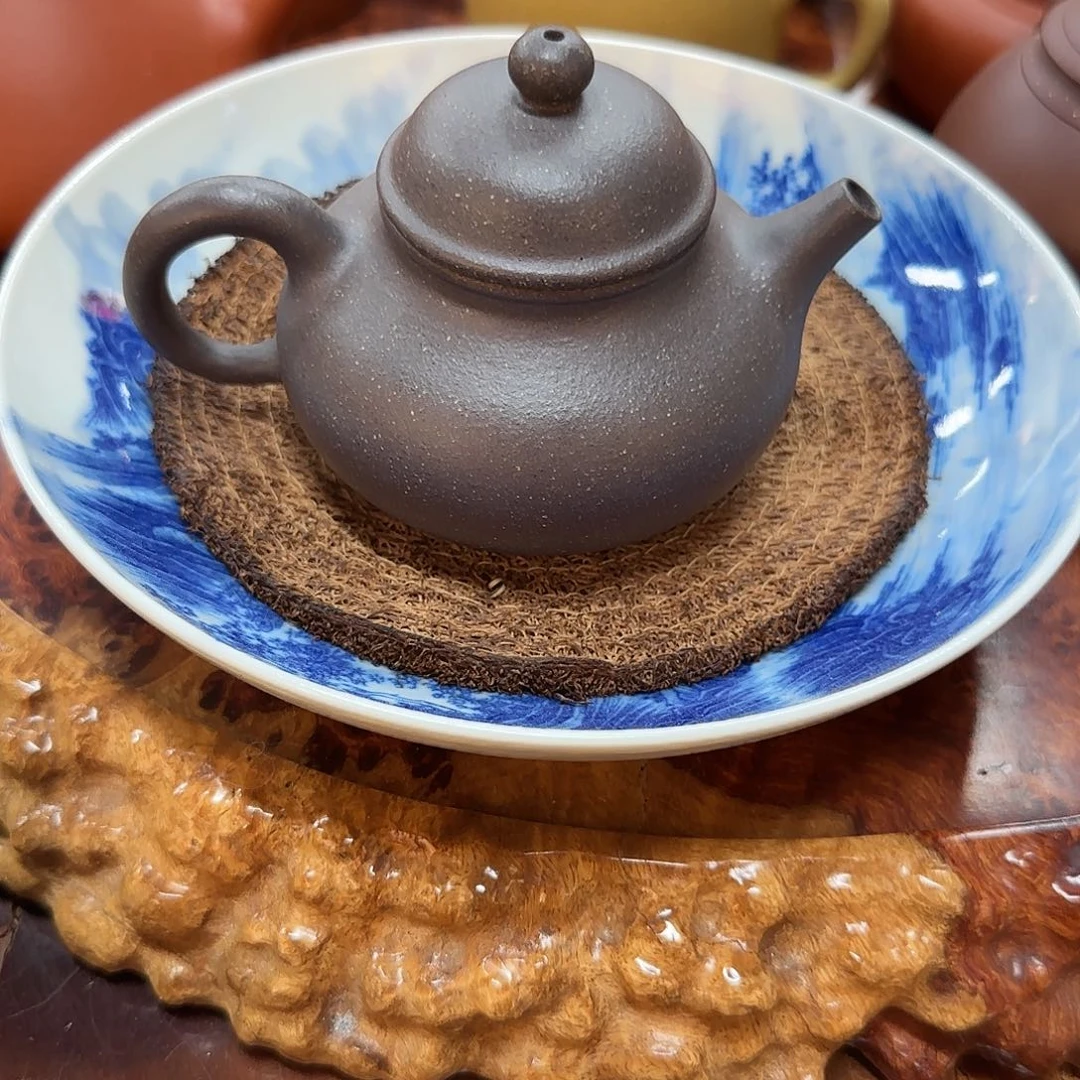 茶壶紫砂天青容天微瑕
