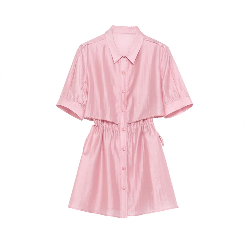 【小花专属】商场同款新品收腰A型时尚简约衬衫N045A32618