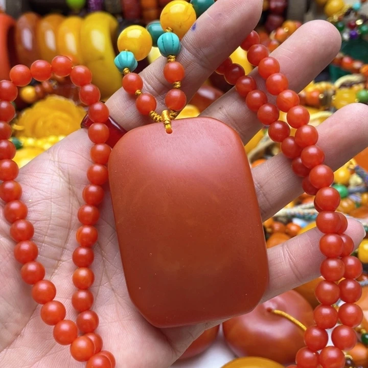 树脂制品91号无事牌毛衣链