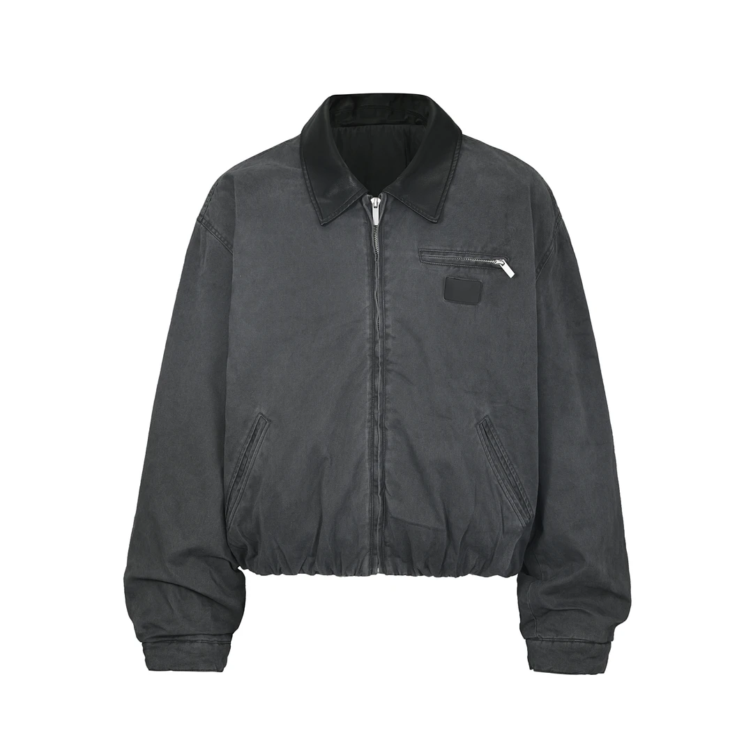 美式复古水洗巴恩风夹克棉服男秋冬休闲保暖高级感工装外套