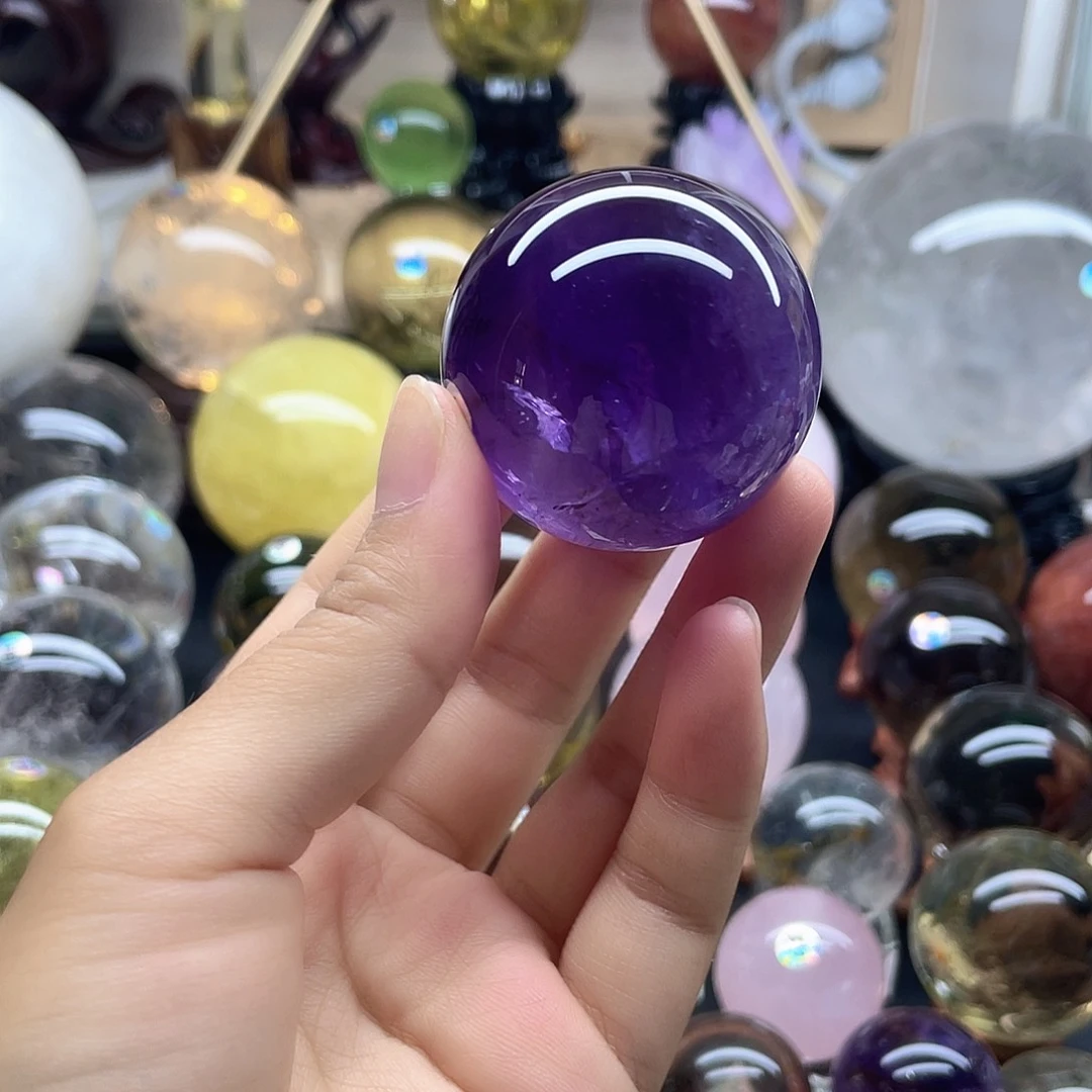 水晶珠宝半成品未镶嵌乌拉圭紫卡4.4