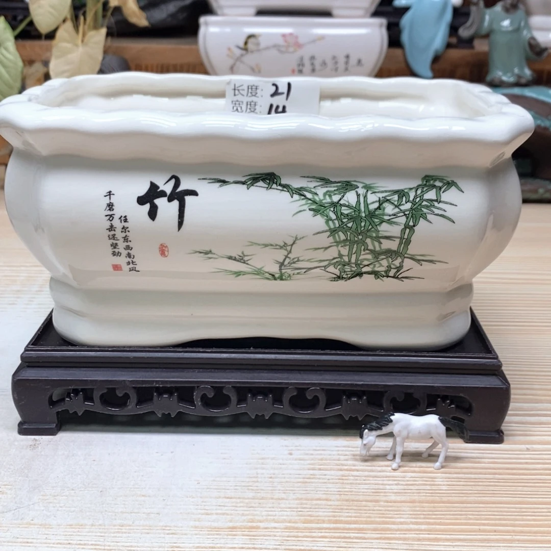 紫砂花盆陶瓷艺术花盆陶瓷