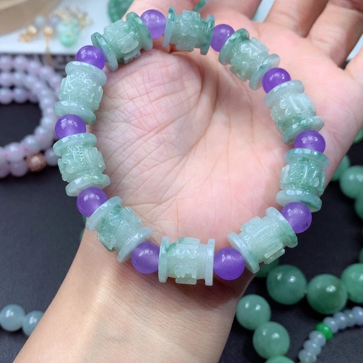 手链翡翠未镶嵌翡翠手串
