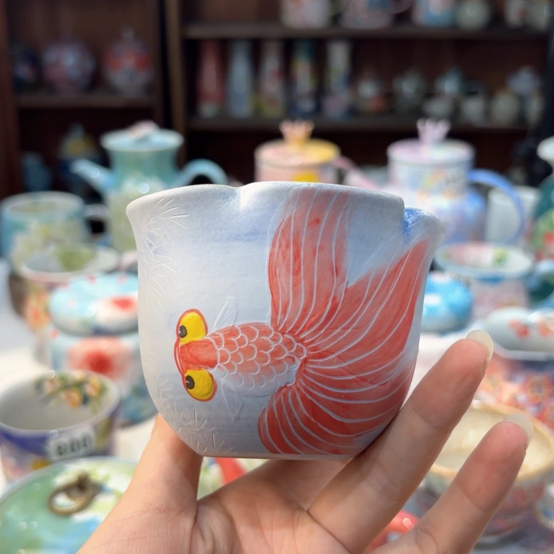 景德镇手绘高温釉下彩陶瓷茶具