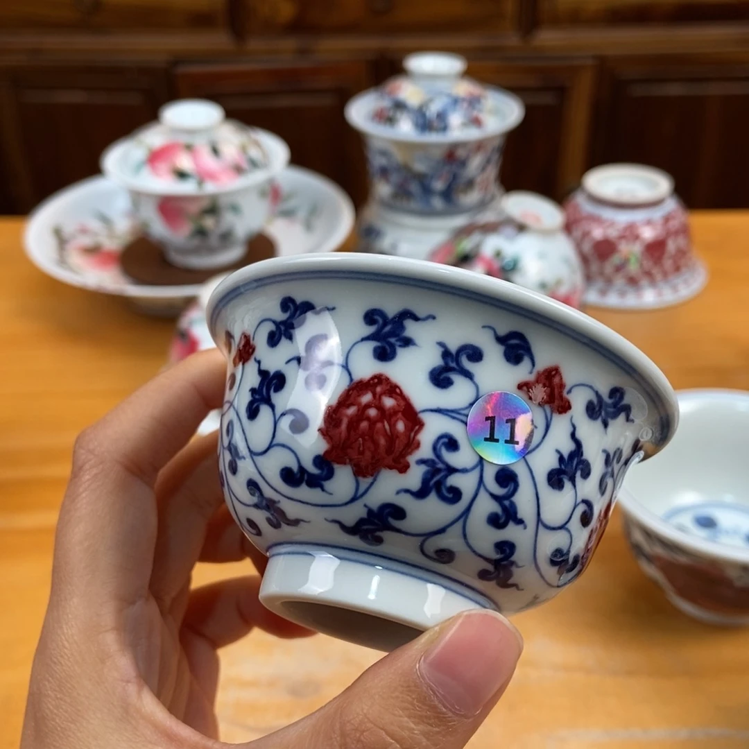 手绘现代茶具非古董