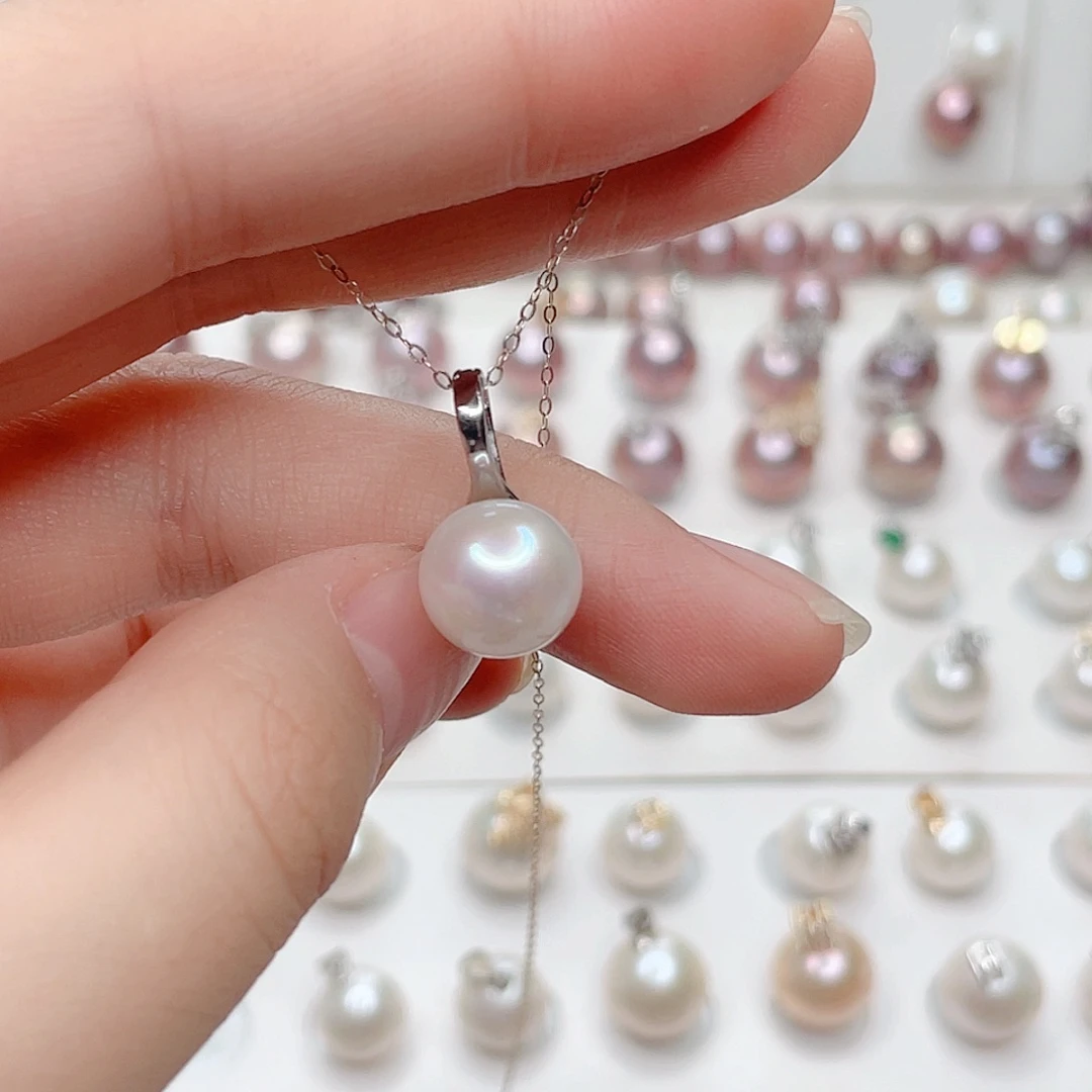 合金淡水珍珠吊坠(赠链)