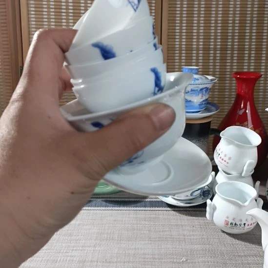 明***晓大清仓茶杯盖碗主人杯