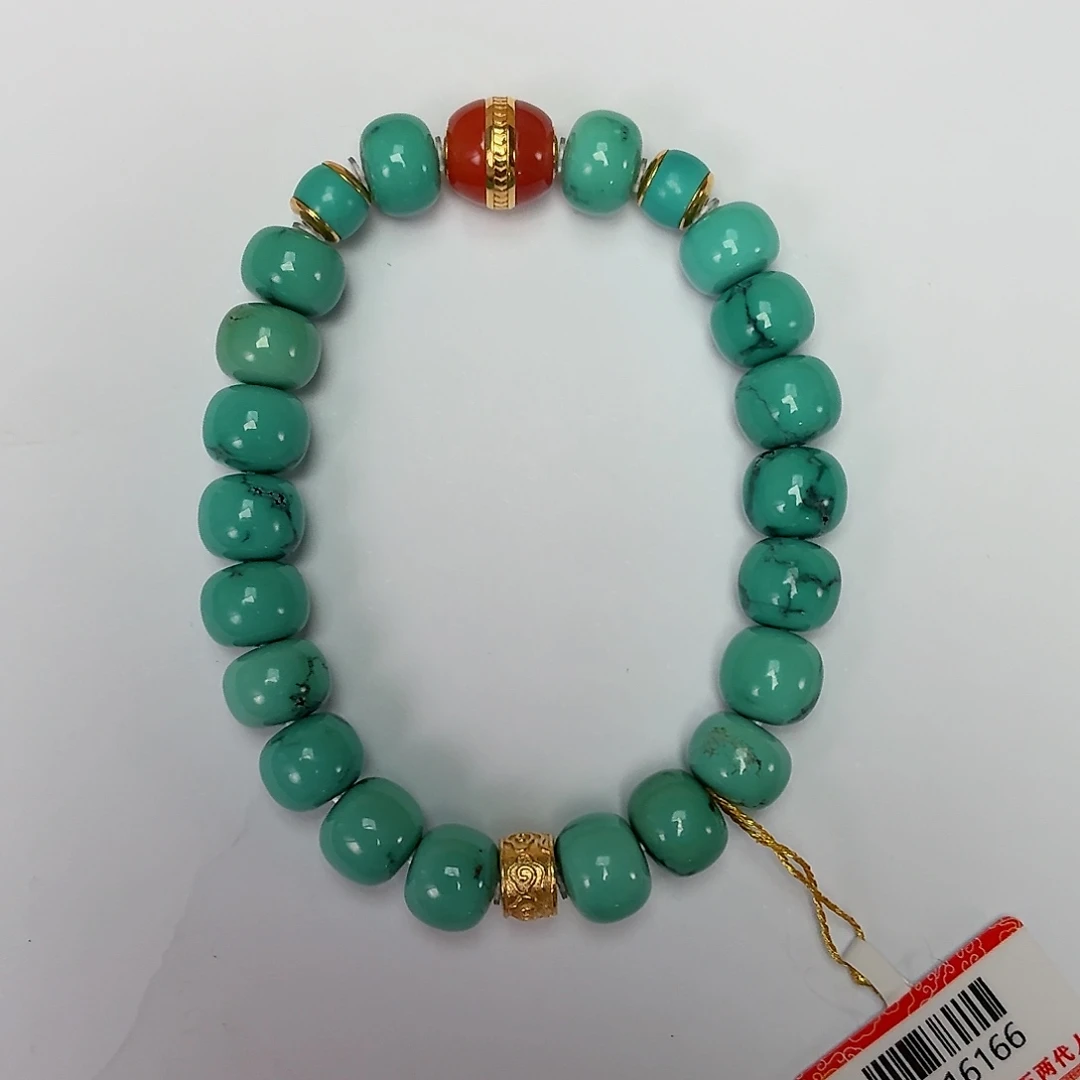 18K金镶嵌绿松石珠宝奇石