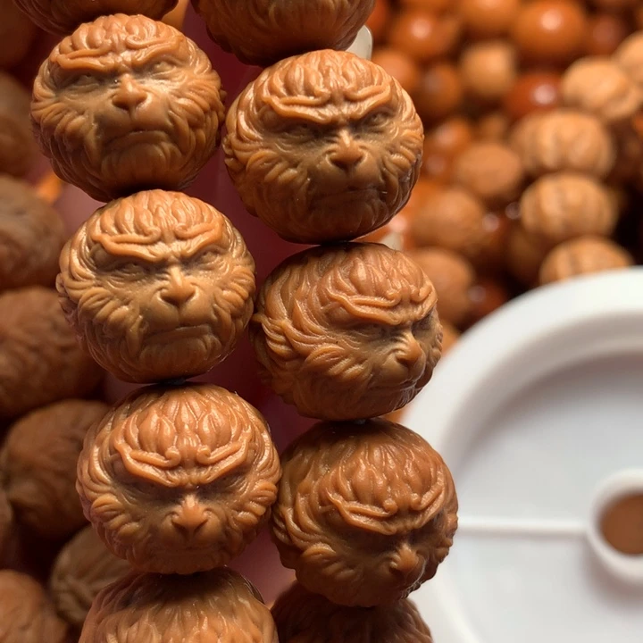 【闪购商品】猴头核桃手串用****河悟空