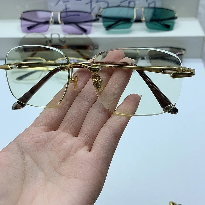 帝王绿竹叶青眼镜