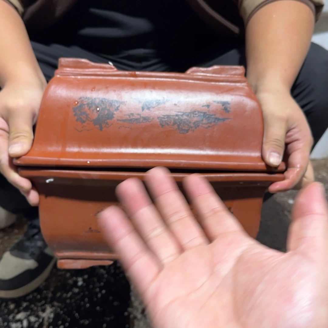 花盆紫砂口径26 18高度10厘米