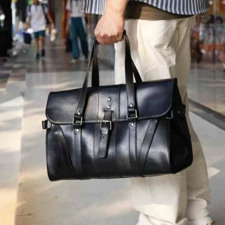 【41*19*30】1.6男士真皮公文包商务休闲手提单肩斜挎包大容量