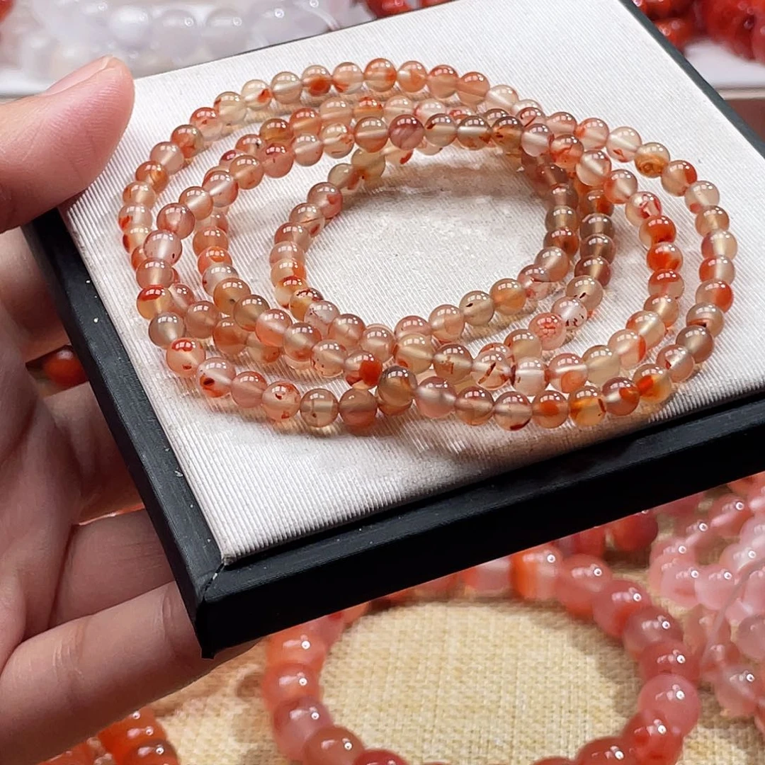 南红玛瑙未镶嵌手链