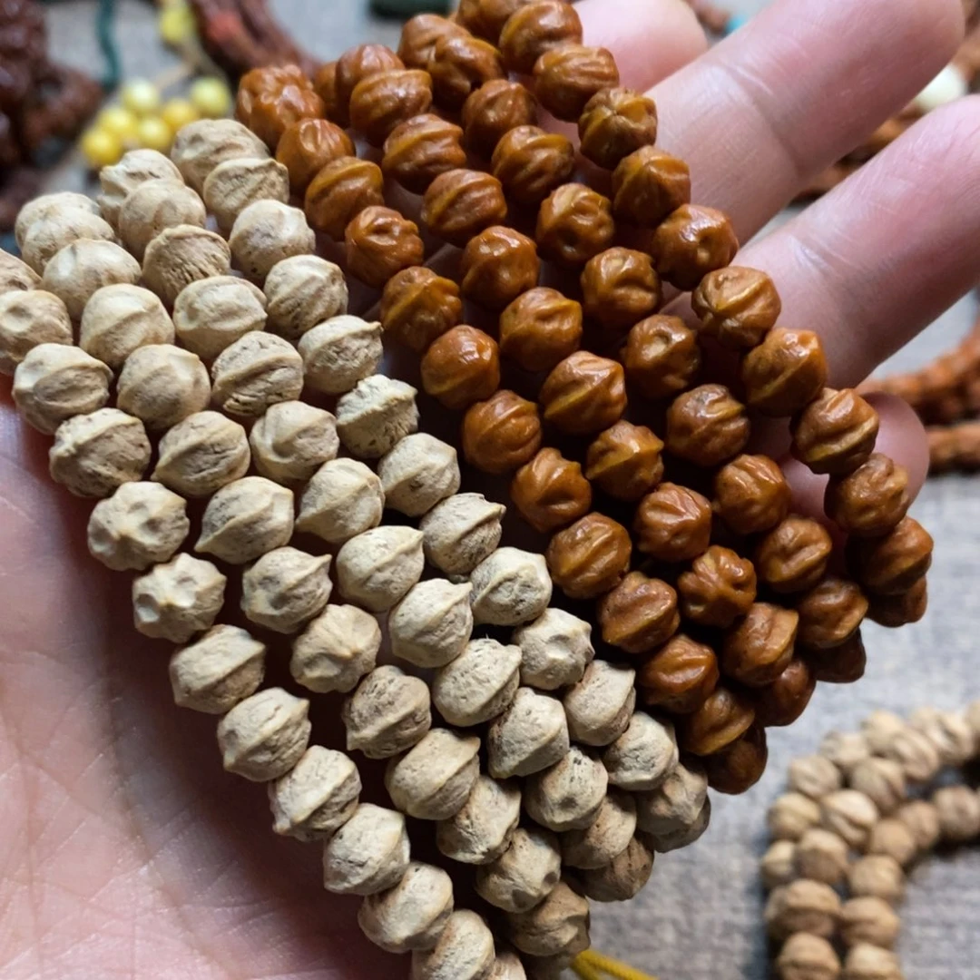 吊坠柏香籽/百香籽热振粉皮原桩横打