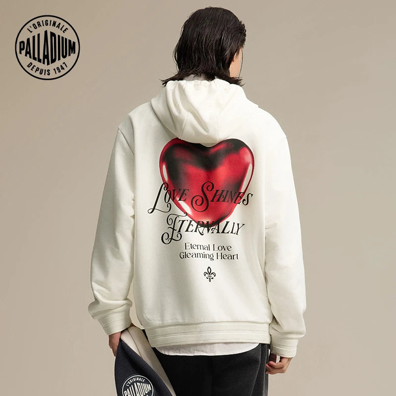 帕拉丁春季情侣上装休闲时尚印花连帽卫衣1011279