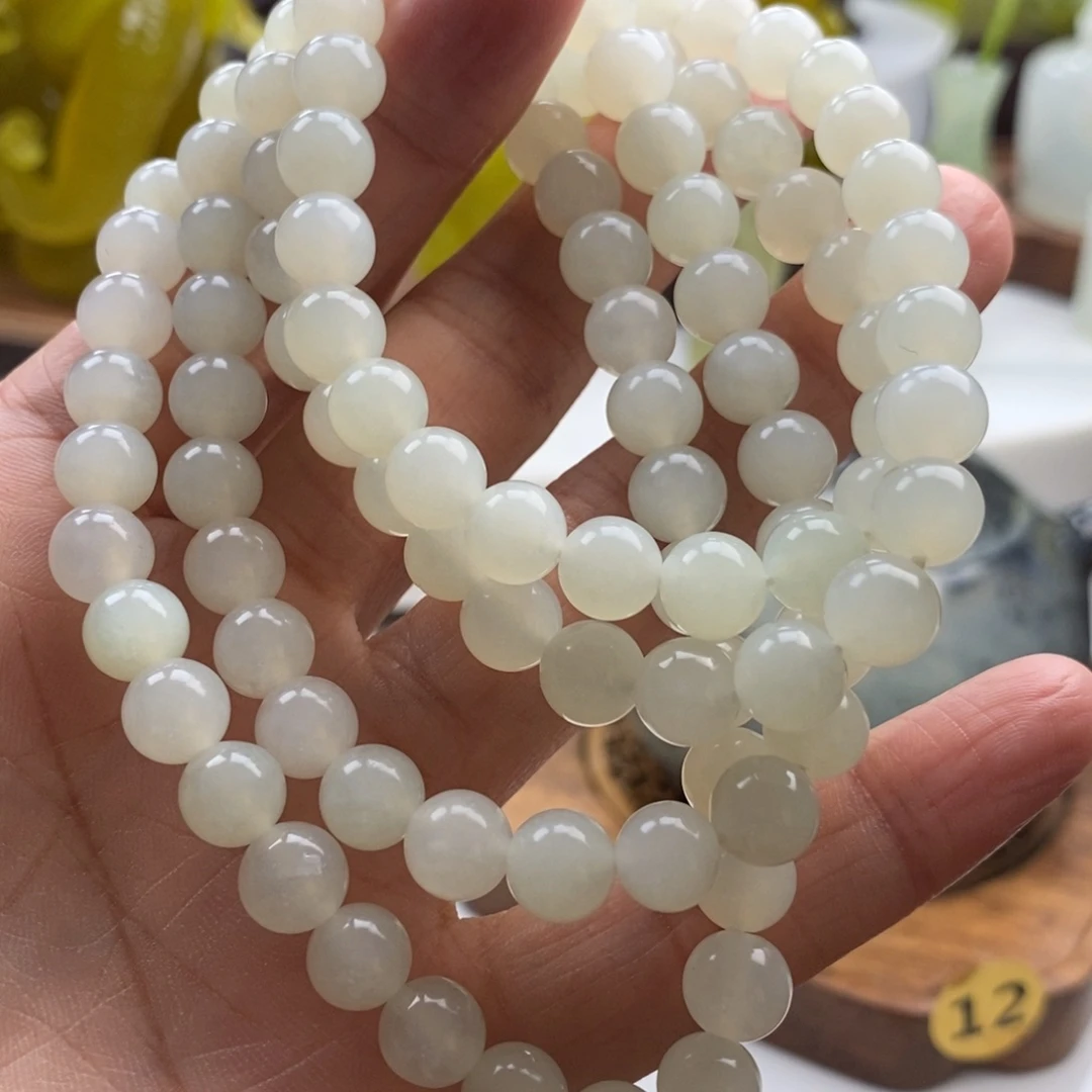 岫玉未镶嵌四大名玉手串108颗