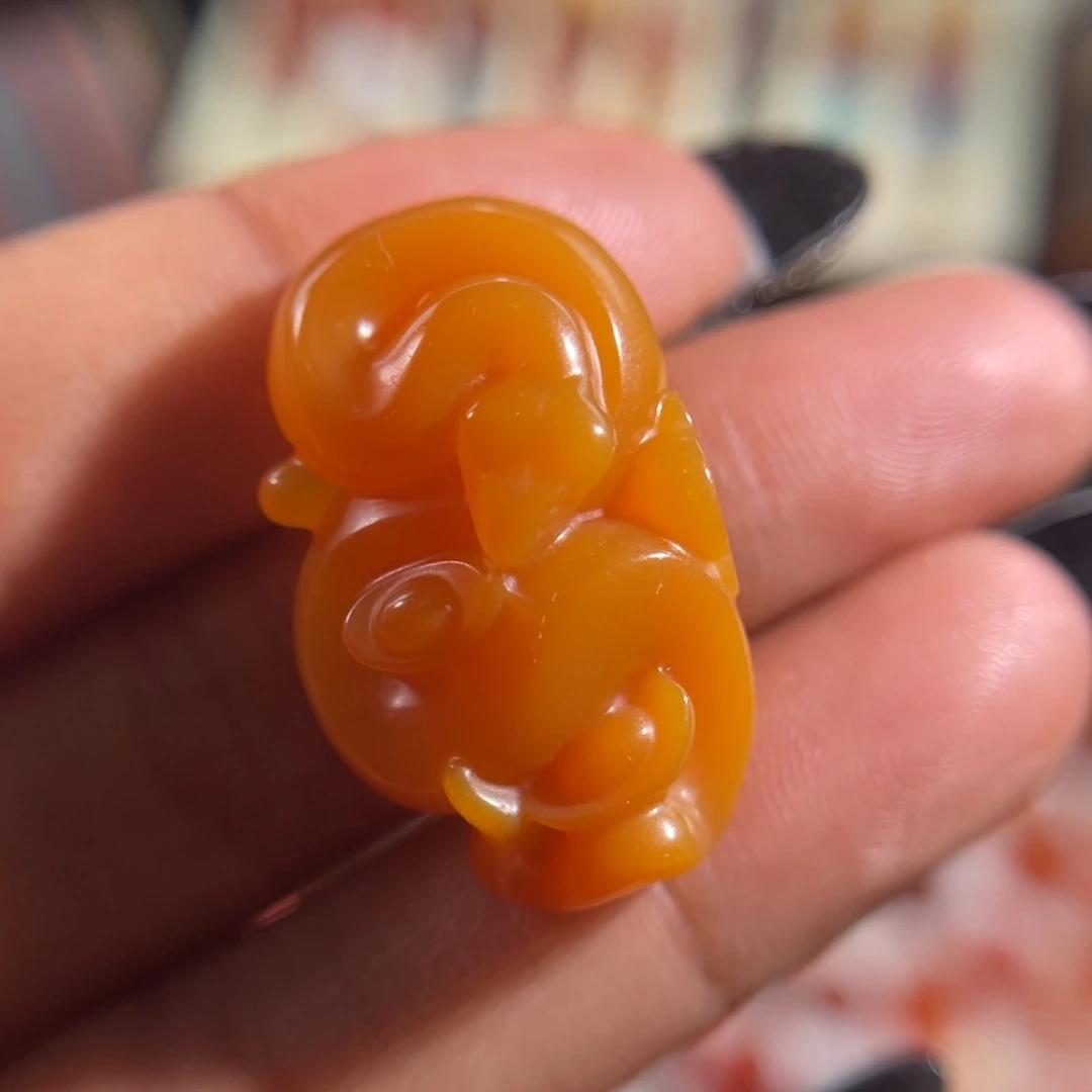 石英质玉（黄龙玉）玉化料蛇未镶嵌