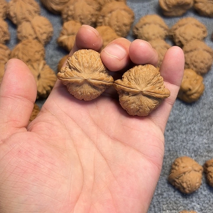 鱼***桃核把件36尺，白狮子