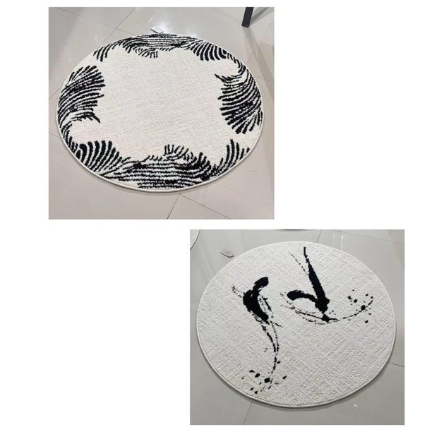 【春哥严选】（防水）圆形地毯--意式极简家用客厅卧室地毯奶油风地毯