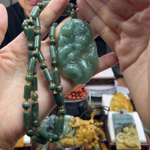 岫玉挂件未镶嵌挂件