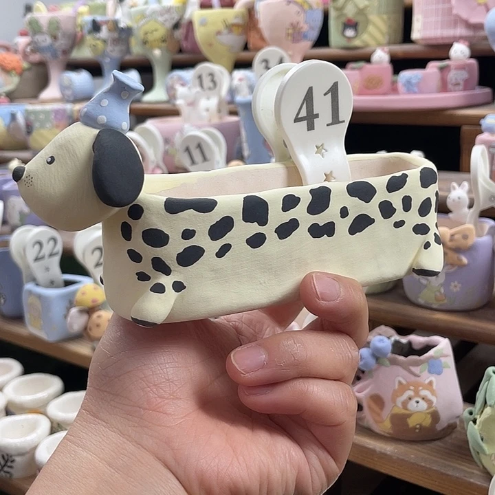 41…..手工手绘花盆