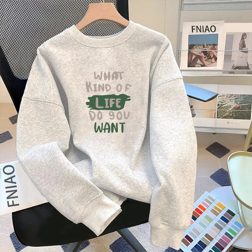 秋季加绒高级感卫衣男士秋日系显瘦时尚长袖卫衣男女同款痞帅上衣