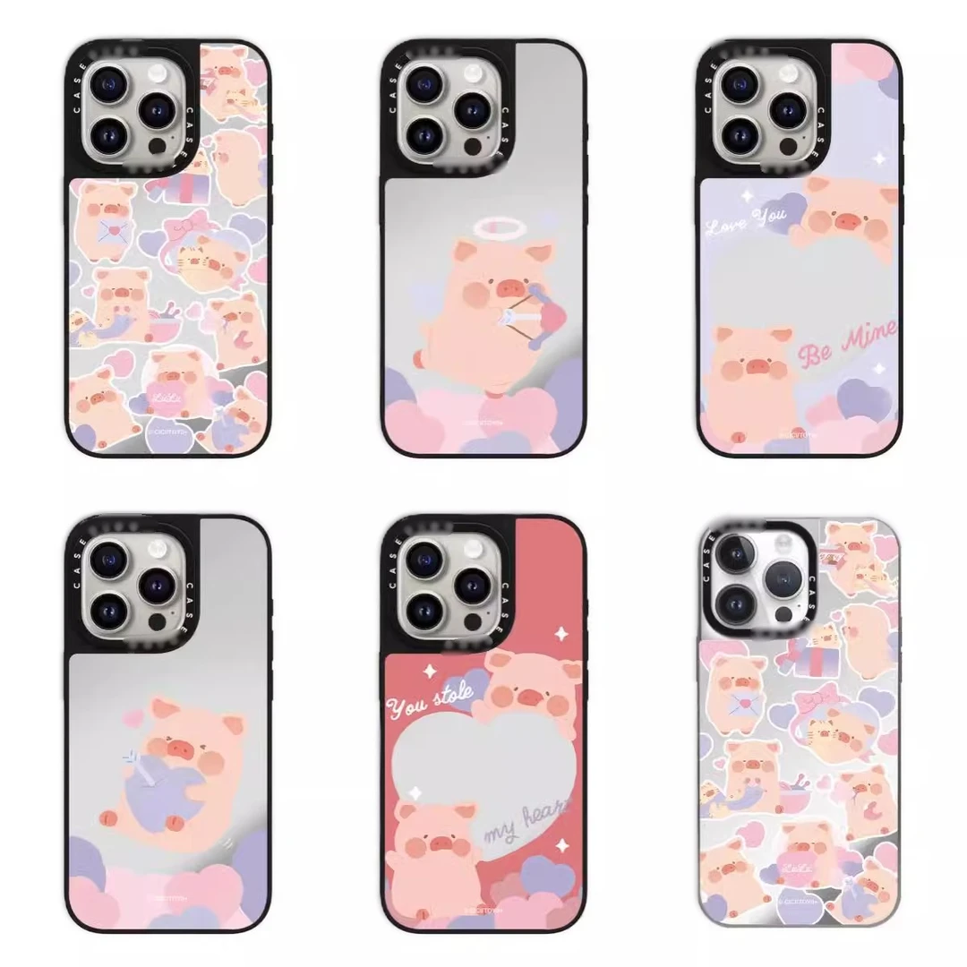 CASETi联名情侣丘比特LULU猪苹果手机壳适用iPhone16ProMax可爱卡