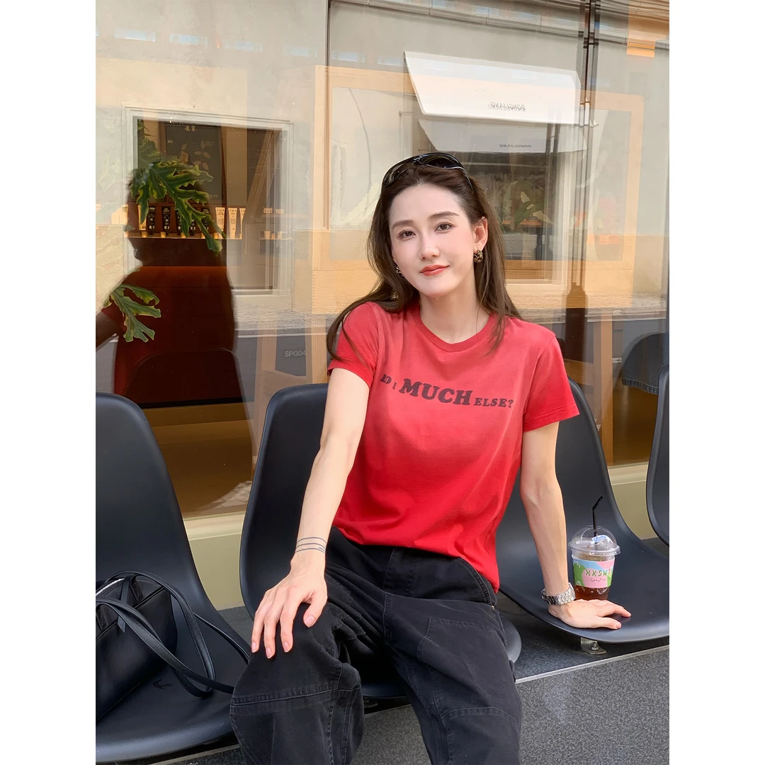 PH 《褪色记忆》街头小众潮流时尚渐变炒色印花休闲百搭短袖PH6028