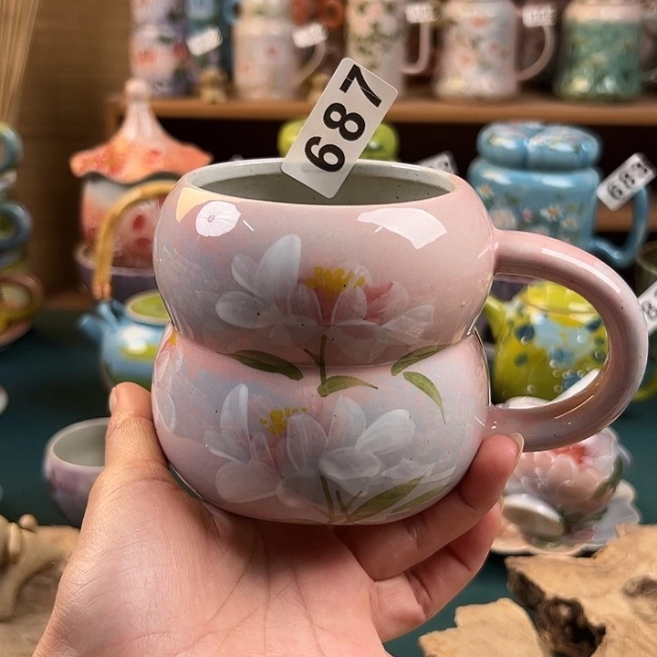 杯景德镇陶瓷手绘作品687