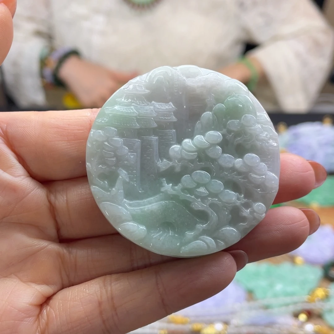 翡翠未镶嵌颈饰代编织