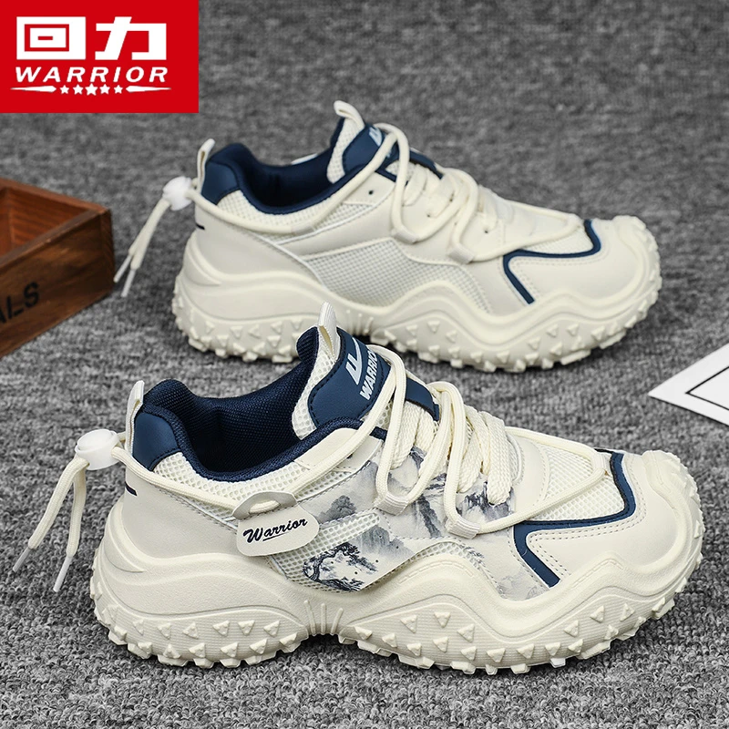 回力女鞋运动鞋2024冬季新款户外徒步登山鞋女款厚底百搭老爹潮鞋