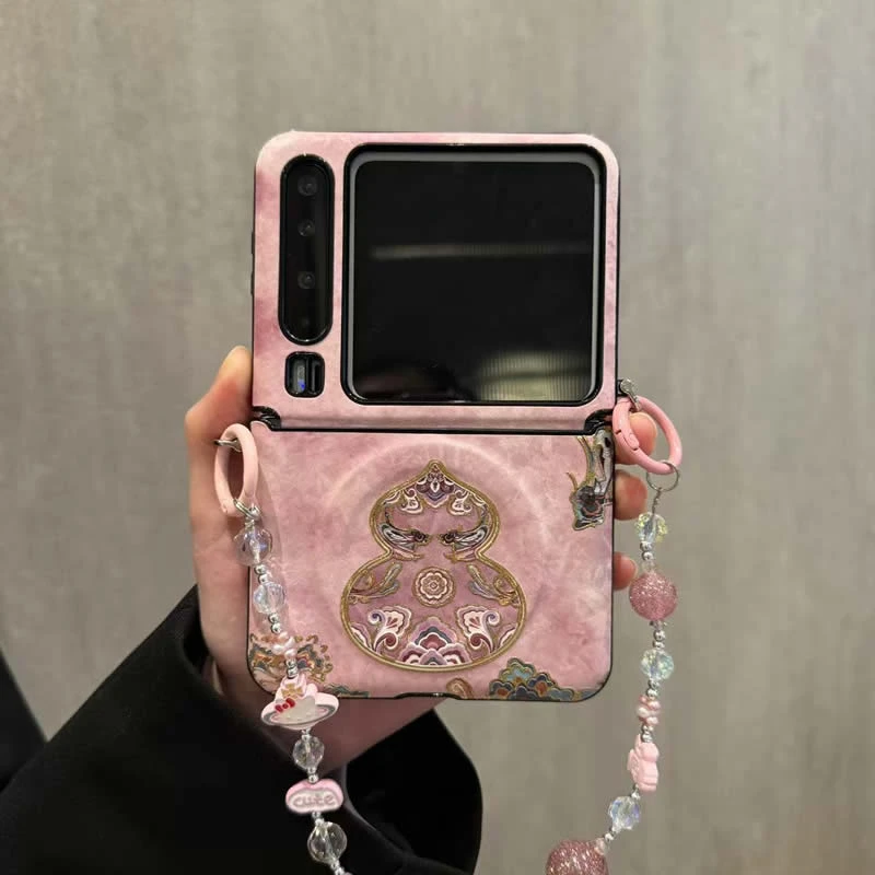 国风刺绣适用华为puraX手机壳pocket2折叠屏p50小米mixflip2荣耀2