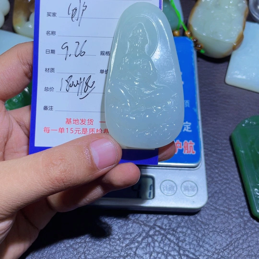 颈饰未镶嵌和田玉用**风