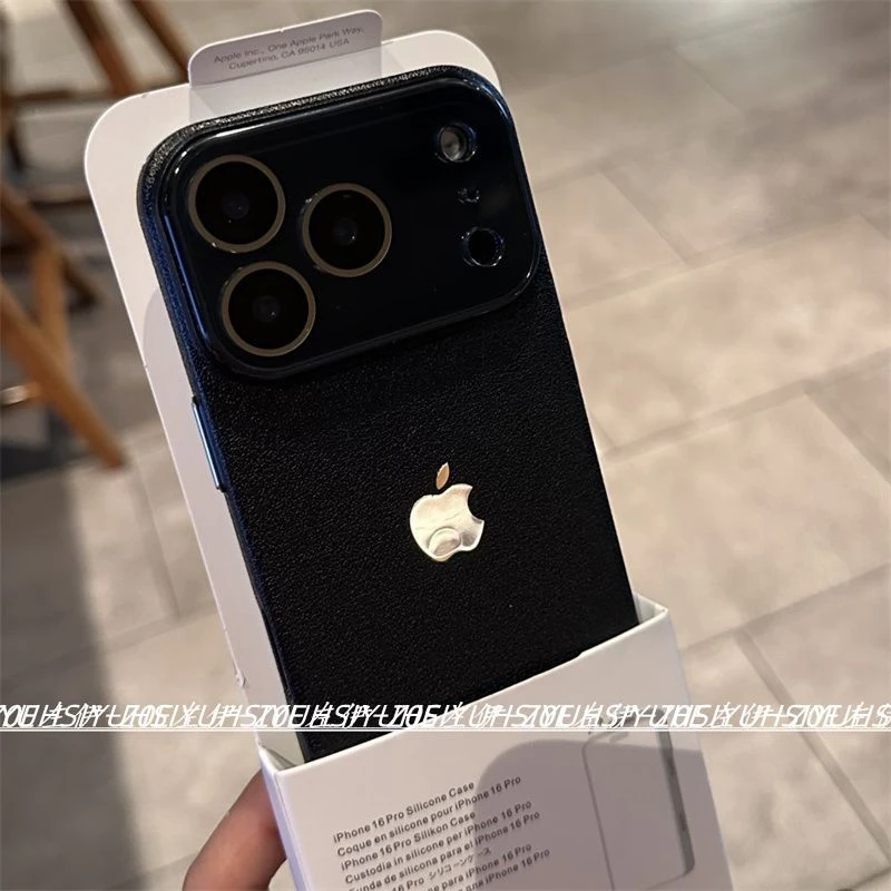 ins风新款荔枝纹硬壳适用苹果17promax手机壳高级感iphone1615143