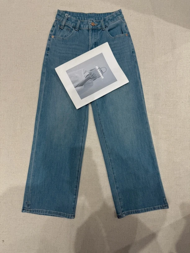 新款高腰百搭四面弹显瘦直筒牛仔裤（老头）