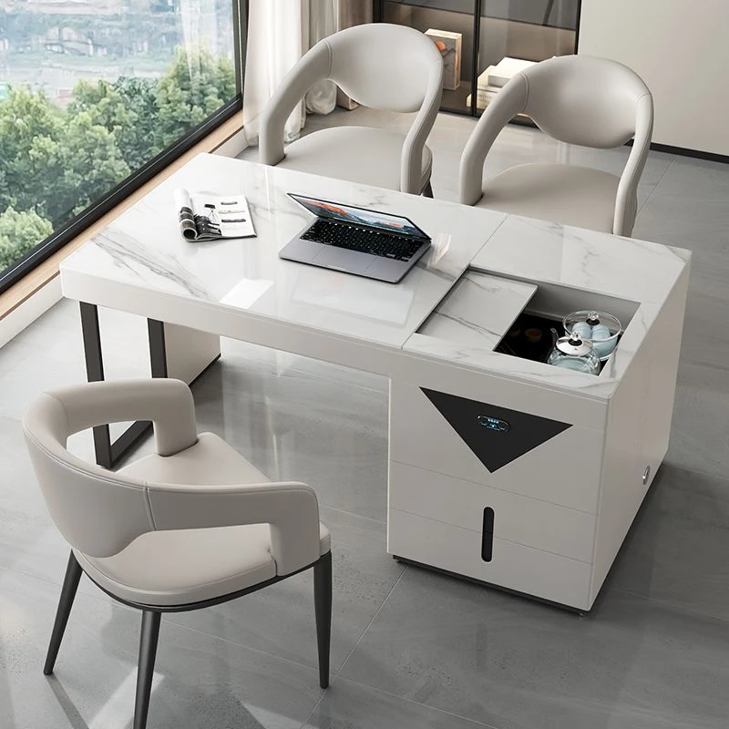 全自动升降泡茶桌轻奢现代高级感简约小户型家用茶台阳台茶桌组合