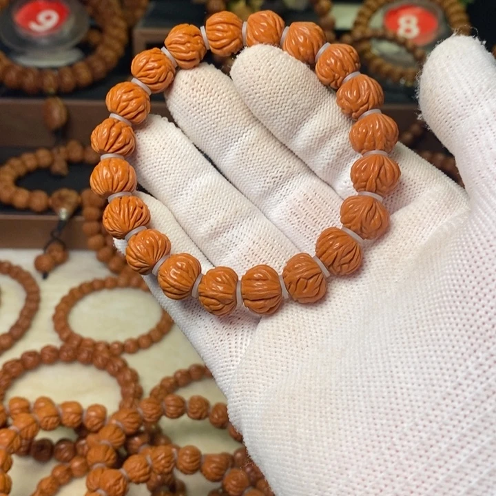 桃核手串秦岭龙纹桃核