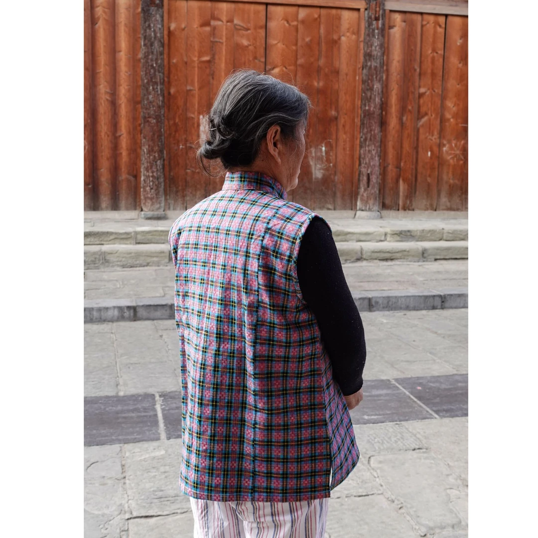 定制手工老土布服装 复古中式文艺 民国风 旗袍 中西式 盘扣 偏襟