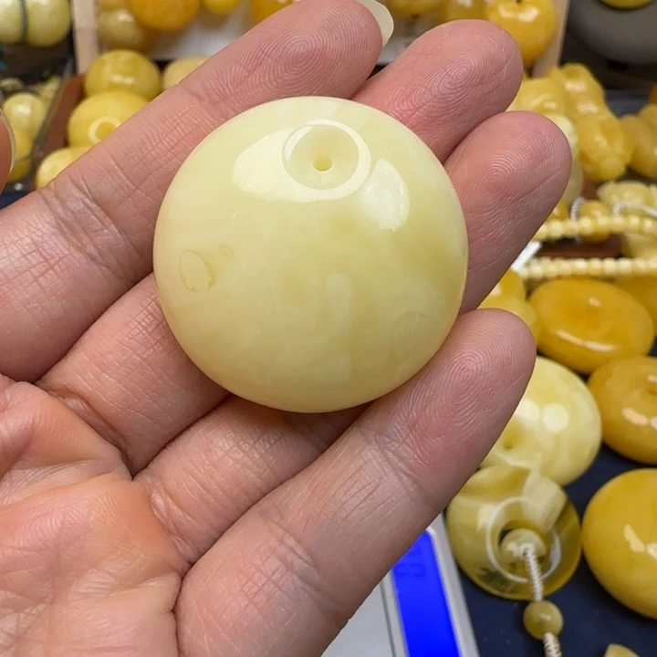 蜜蜡未镶嵌毛衣链天然蜜蜡