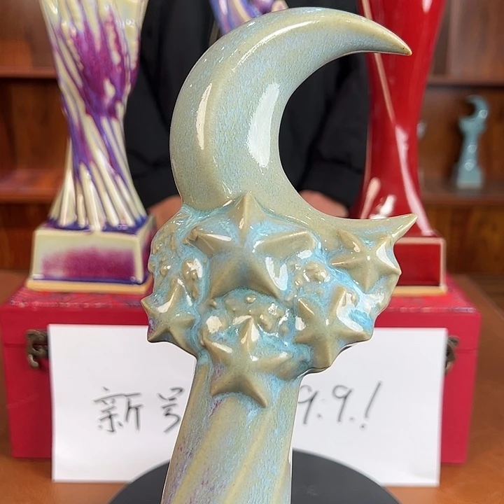 瓷摆件新号开播高端摆件微微瑕