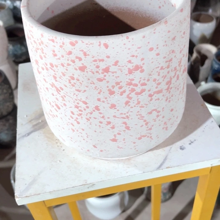 紫砂花盆口径19高度21两只正品